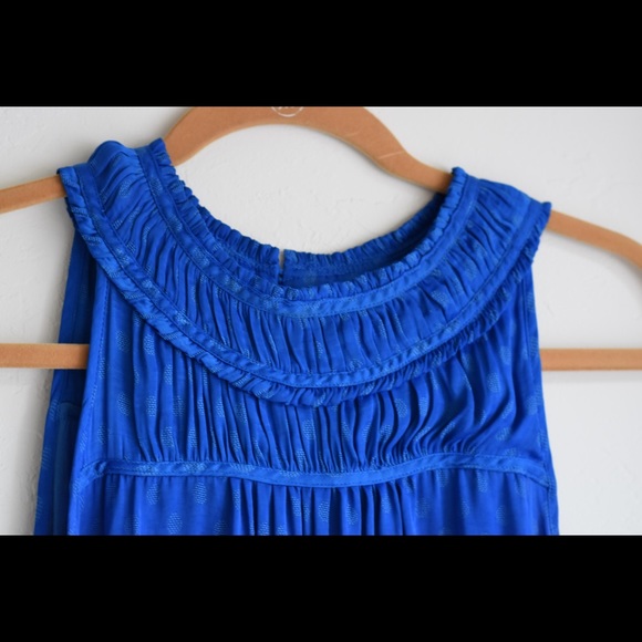 Anthropologie maeve blue polka dot top - Picture 2 of 4